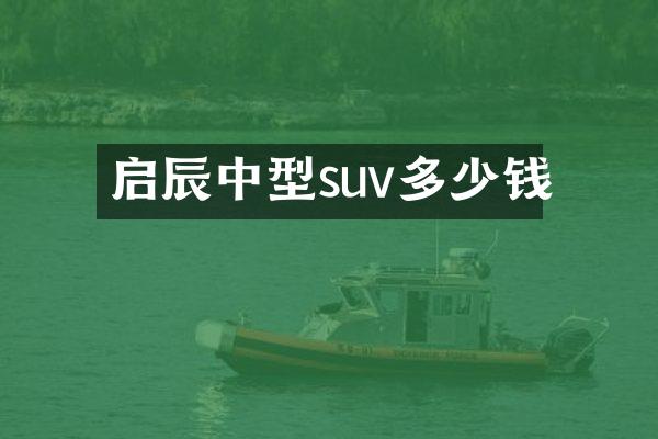 启辰中型suv多少钱