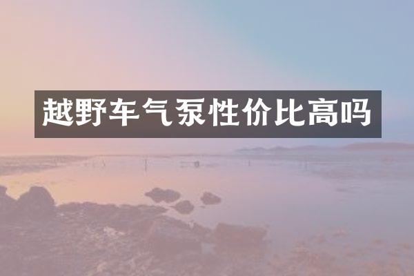 越野车气泵性价比高吗