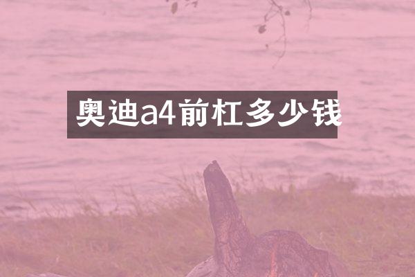 奥迪a4前杠多少钱