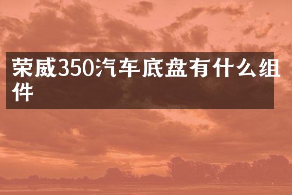 荣威350汽车底盘有什么组件