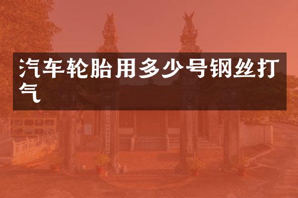 汽车轮胎用多少号钢丝打气
