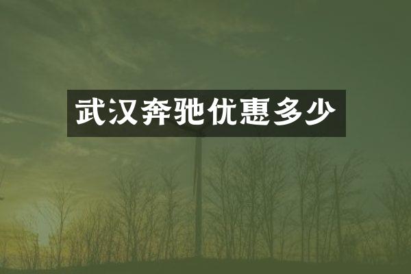武汉奔驰优惠多少