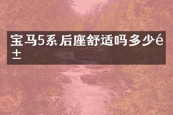 宝马5系后座舒适吗多少钱