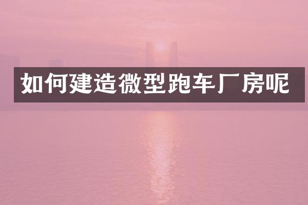 如何建造微型跑车厂房呢