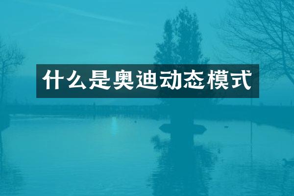 什么是奥迪动态模式