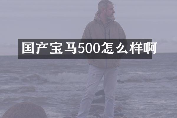 国产宝马500怎么样啊