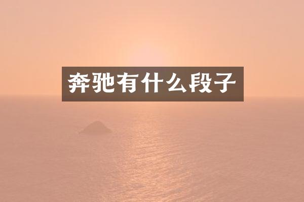 奔驰有什么段子