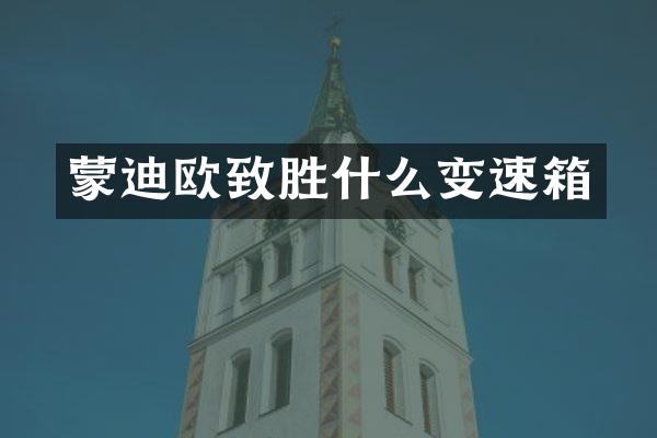 蒙迪欧致胜什么变速箱