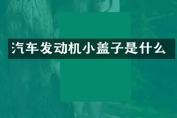 汽车发动机小盖子是什么
