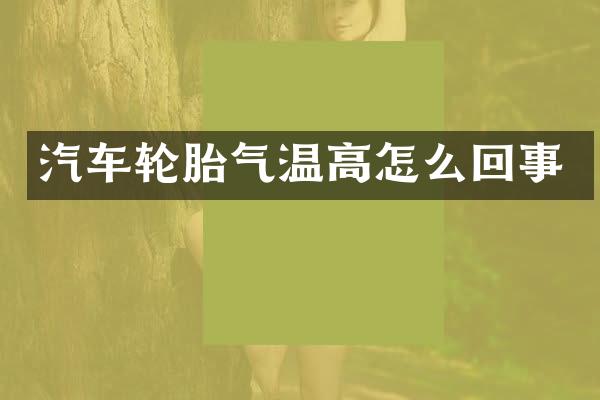 汽车轮胎气温高怎么回事