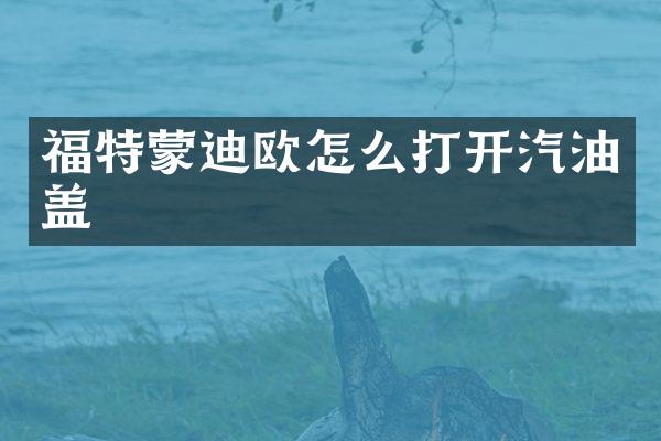 福特蒙迪欧怎么打开汽油盖