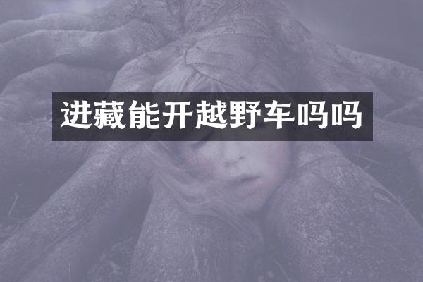 进藏能开越野车吗吗