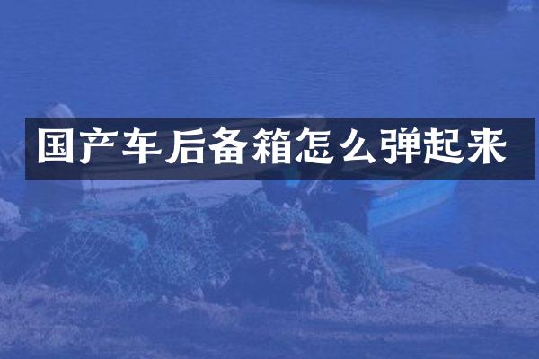 国产车后备箱怎么弹起来