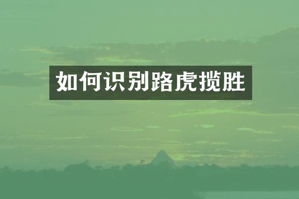 如何识别路虎揽胜