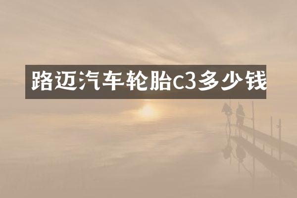 路迈汽车轮胎c3多少钱