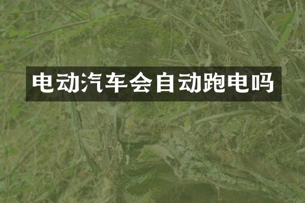 电动汽车会自动跑电吗