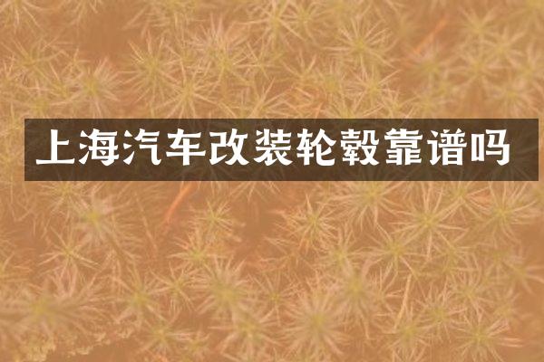 上海汽车改装轮毂靠谱吗