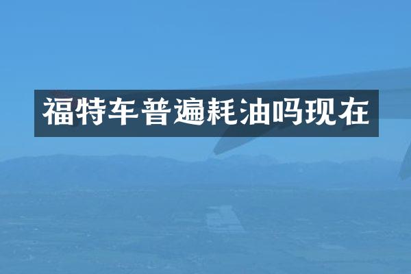 福特车普遍耗油吗现在