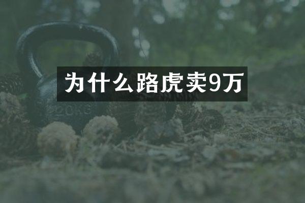 为什么路虎卖9万