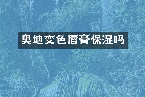 奥迪变色唇膏保湿吗