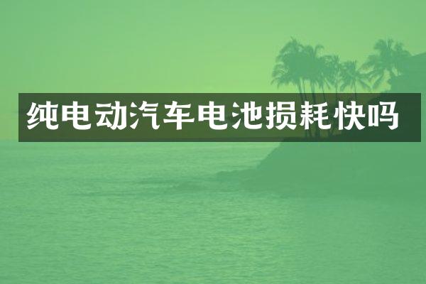 纯电动汽车电池损耗快吗