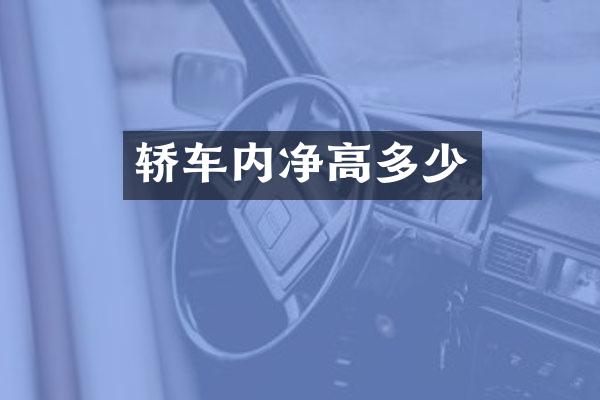 轿车内净高多少