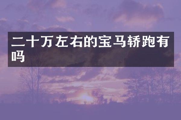 二十万左右的宝马轿跑有吗