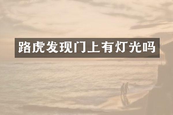 路虎发现门上有灯光吗