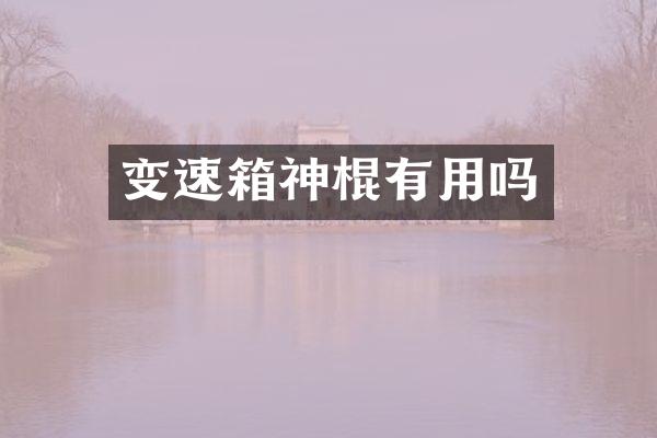 变速箱神棍有用吗