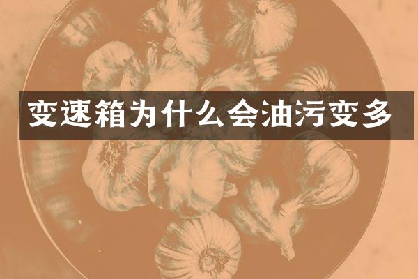 变速箱为什么会油污变多