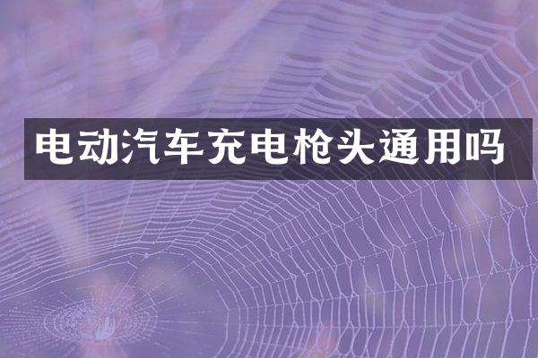 电动汽车充电头通用吗