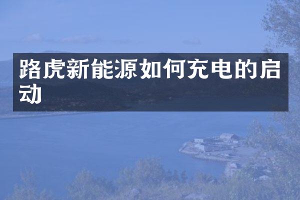 路虎新能源如何充电的启动