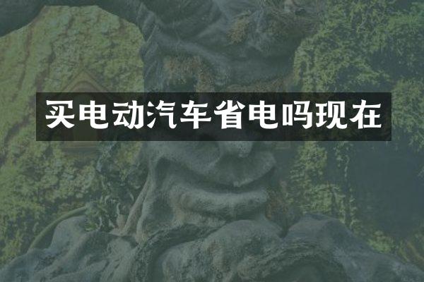 买电动汽车省电吗现在