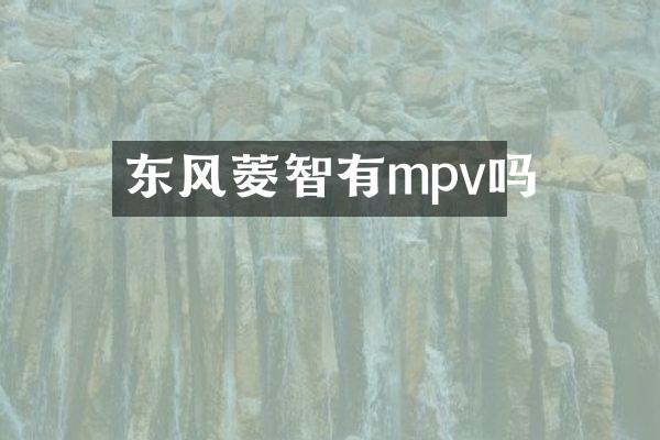 东风菱智有mpv吗