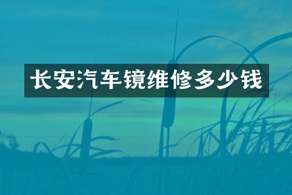 长安汽车镜维修多少钱