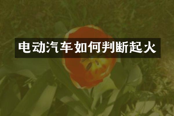 电动汽车如何判断起火