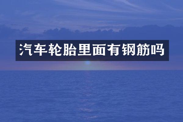 汽车轮胎里面有钢筋吗