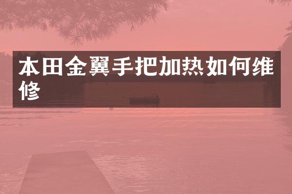 本田金翼手把加热如修