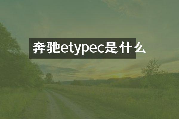 奔驰etypec是什么