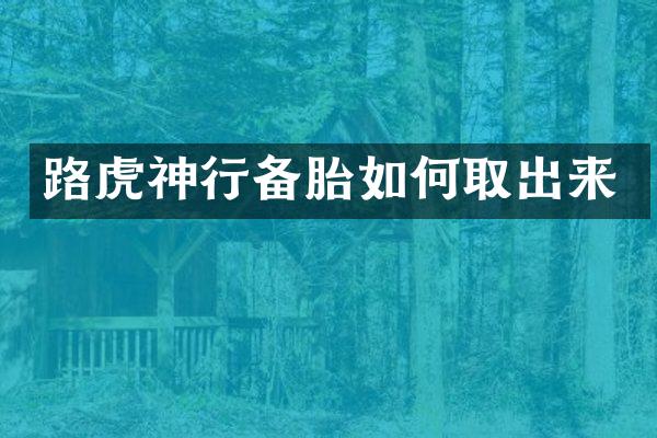 路虎神行备胎如何取出来