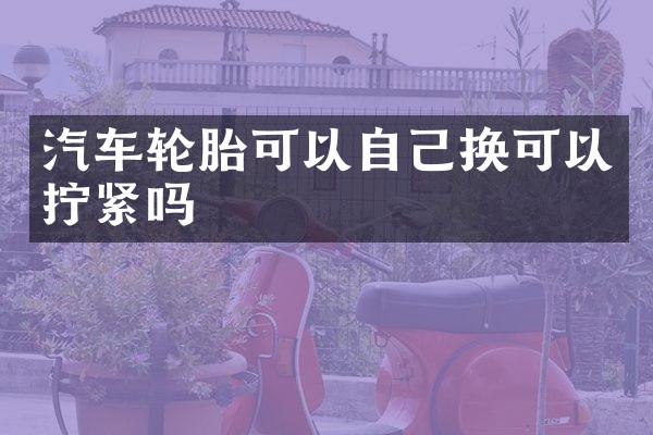 汽车轮胎可以自己换可以拧紧吗
