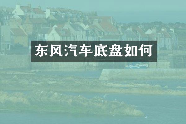 东风汽车底盘如何