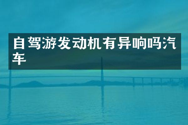 自驾游发动机有异响吗汽车