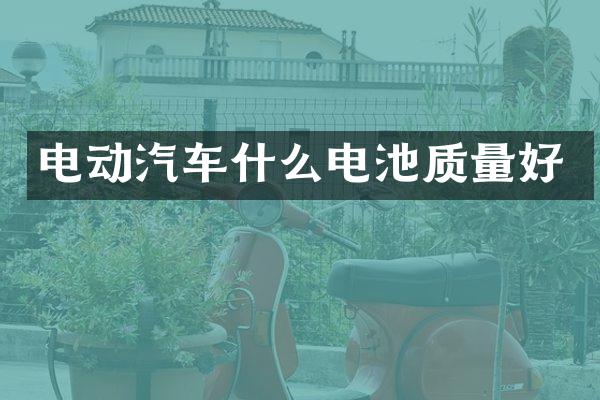 电动汽车什么电池质量好