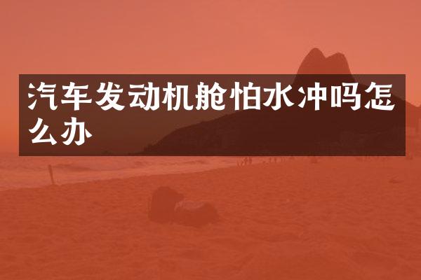 汽车发动机舱怕水冲吗怎么办
