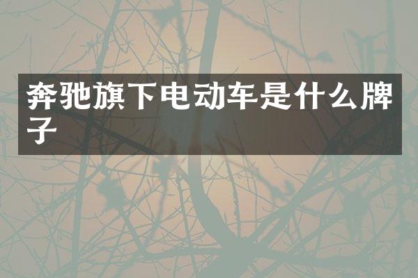 奔驰旗下电动车是什么牌子