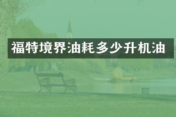 福特境界油耗多少升机油