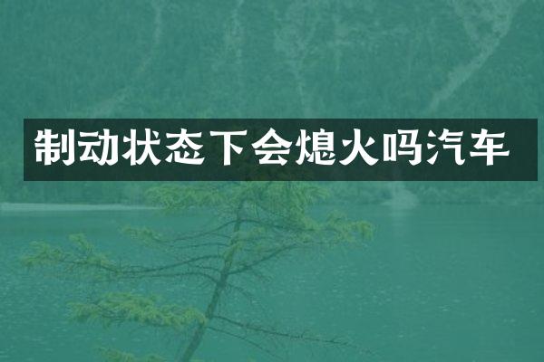制动状态下会熄火吗汽车
