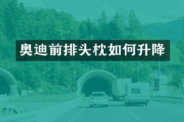 奥迪前排头枕如何升降