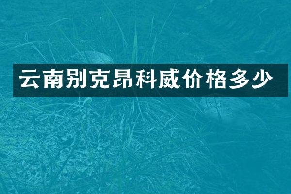 云南别克昂科威价格多少
